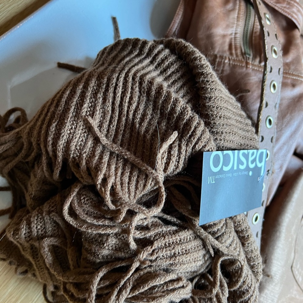 Bundle= Jacket Stretchy Copper Metallic Jeans Bel… - image 2